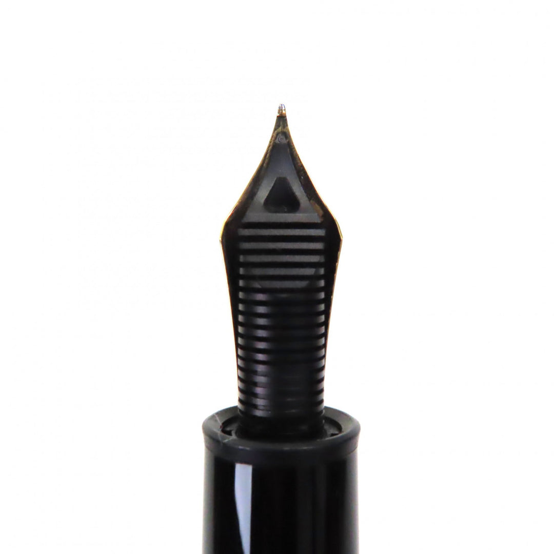 美品▼MONTBLANC モンブラン マイスターシュテュック 149 ペン先18K Mニブ ホワイトスター 万年筆 ブラック ゴールド メンズ