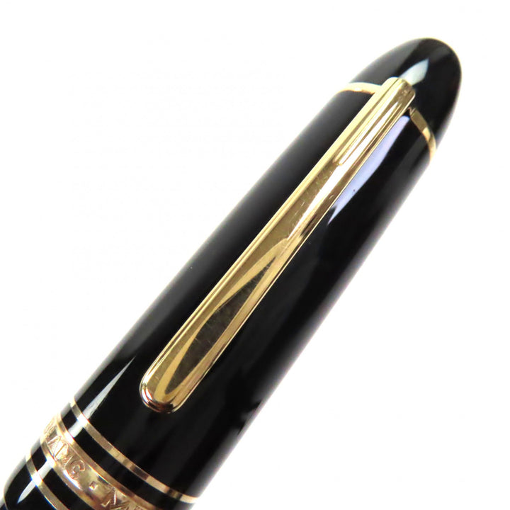 美品▼MONTBLANC モンブラン マイスターシュテュック 149 ペン先18K Mニブ ホワイトスター 万年筆 ブラック ゴールド メンズ