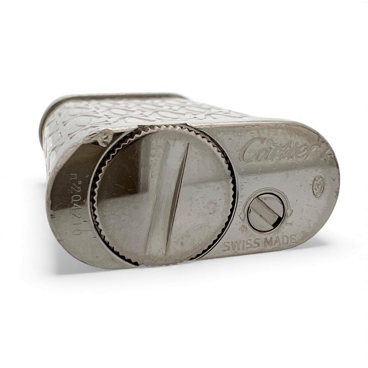 美品▲Cartier カルティエ ゴドロン ハッピーバースデー 2Cデコール ローラー式 喫煙具 ガスライター シルバー メンズ 着火確認済み