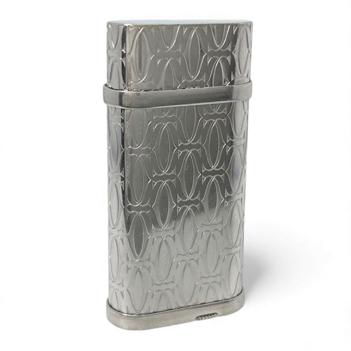 良品▲Cartier カルティエ ゴドロン ハッピーバースデー 2Cデコール ローラー式 喫煙具 ガス ライター シルバー スイス製 メンズ