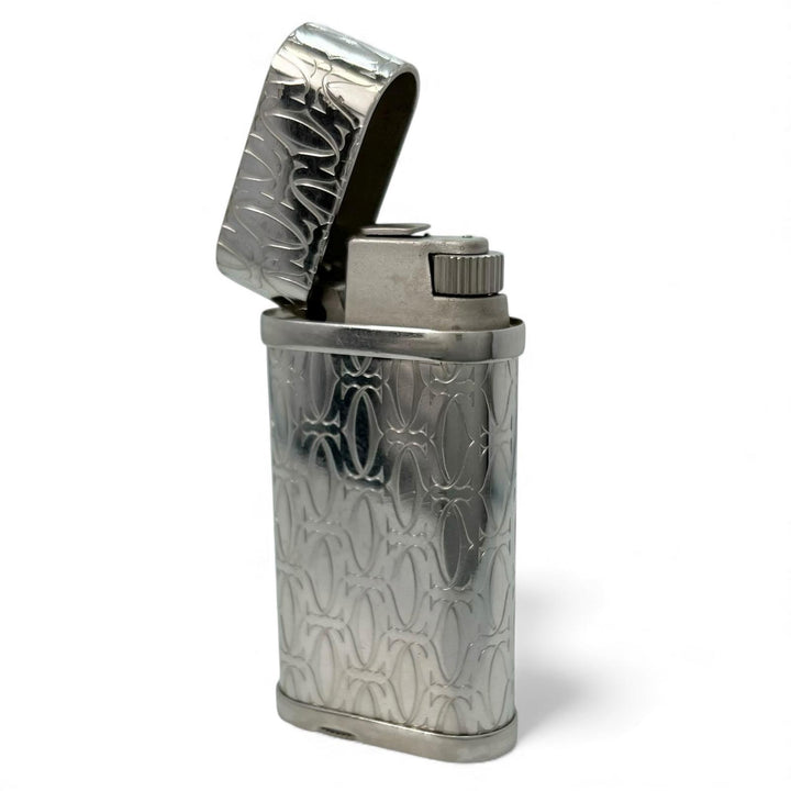 良品▲Cartier カルティエ ゴドロン ハッピーバースデー 2Cデコール ローラー式 喫煙具 ガス ライター シルバー スイス製 メンズ