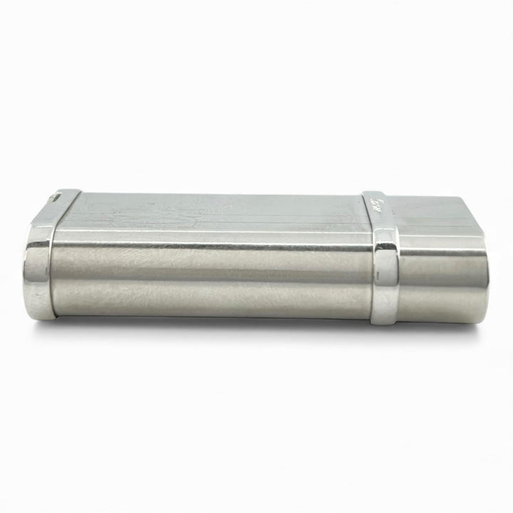 良品▲Cartier カルティエ ゴドロン C2デコール ヘアライン ローラー式 喫煙具 ガス ライター シルバー スイス製 メンズ 着火確認済み