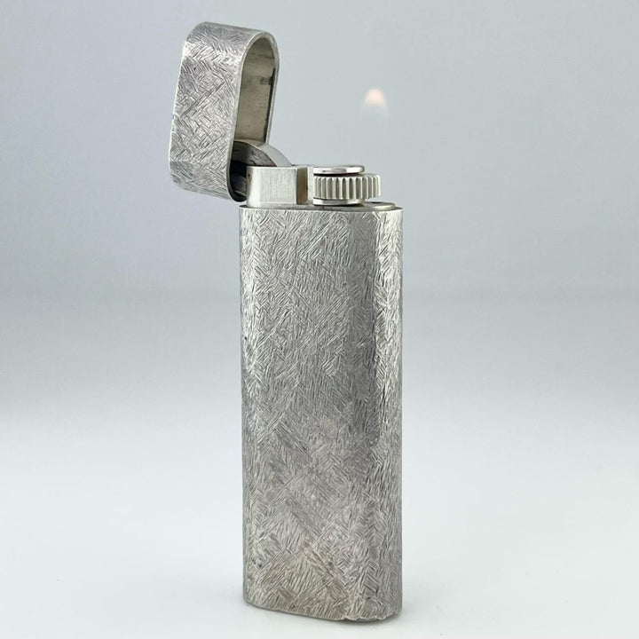 良品▲Cartier カルティエ オーバル 総柄 新型 ローラー式 喫煙具 ガス ライター GPシルバー メンズ 着火確認済み