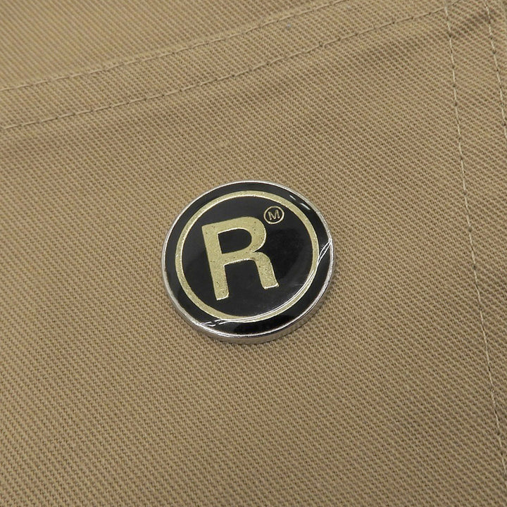 美品▲Martine Rose マーティンローズ 37-04-01-04035 コットン混 ロゴ金具付き パンツ ベージュ XS イタリア製 正規品 レディース