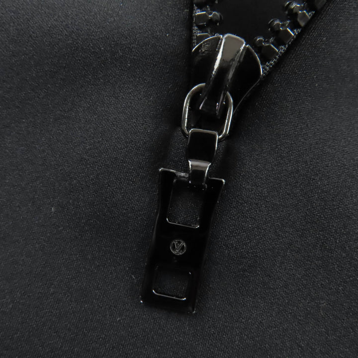 極美品☆LOUIS VUITTON ルイヴィトン 22SS トリコロール ポートホール ポケット ドレス ワンピース ブラック M 伊製 正規品 レディース