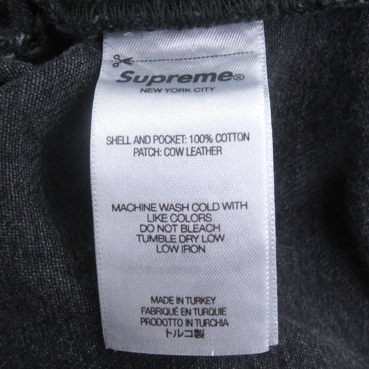 美品□Supreme Martine Rose シュプリーム マーティンローズ ロゴ総柄 レザーパッチ デニムパンツ カーゴパンツ ブラック 32 正規品
