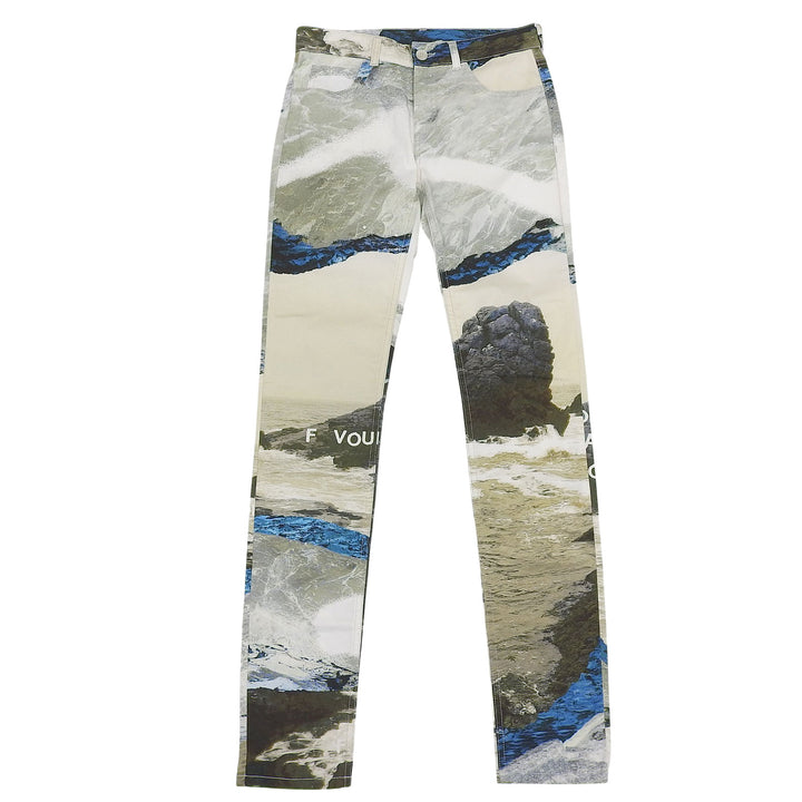 極美品▲MM6 Maison Margiela エムエムシックス メゾンマルジェラ S52LA0020 コットン パンツ マルチ 42 イタリア製 正規品 レディース