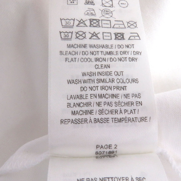 極美品□BURBERRY バーバリー 8071691 コットン100% ティッシ期 オークリーフ バックプリント 半袖Ｔシャツ ホワイト S 正規品 メンズ