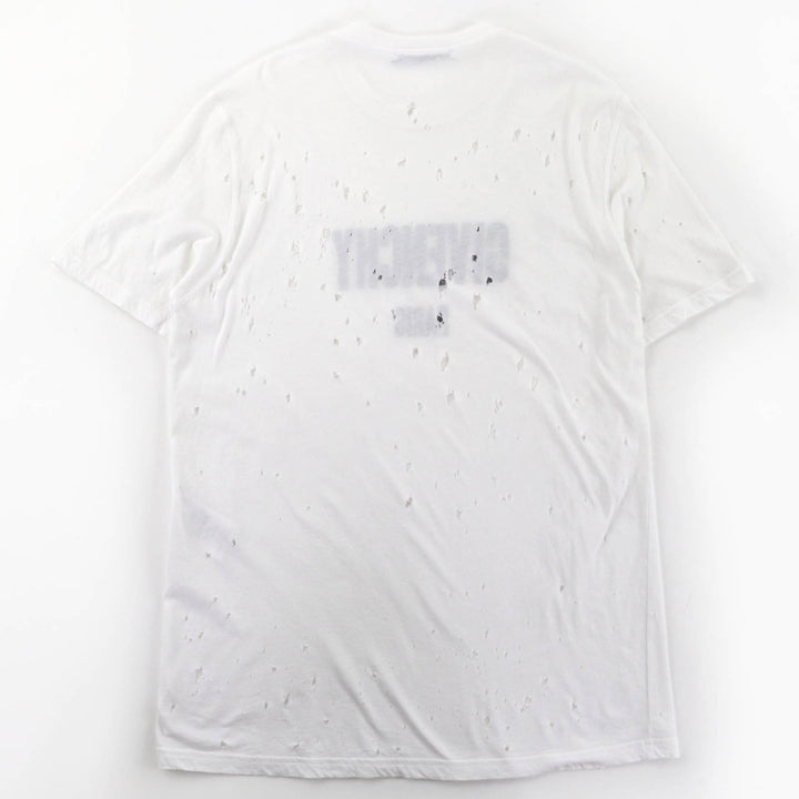 極美品☆GIVENCHY ジバンシィ BW700D305P コットン100％ デストロイ加工 半袖Ｔシャツ トップス ホワイト XS 正規品 メンズ