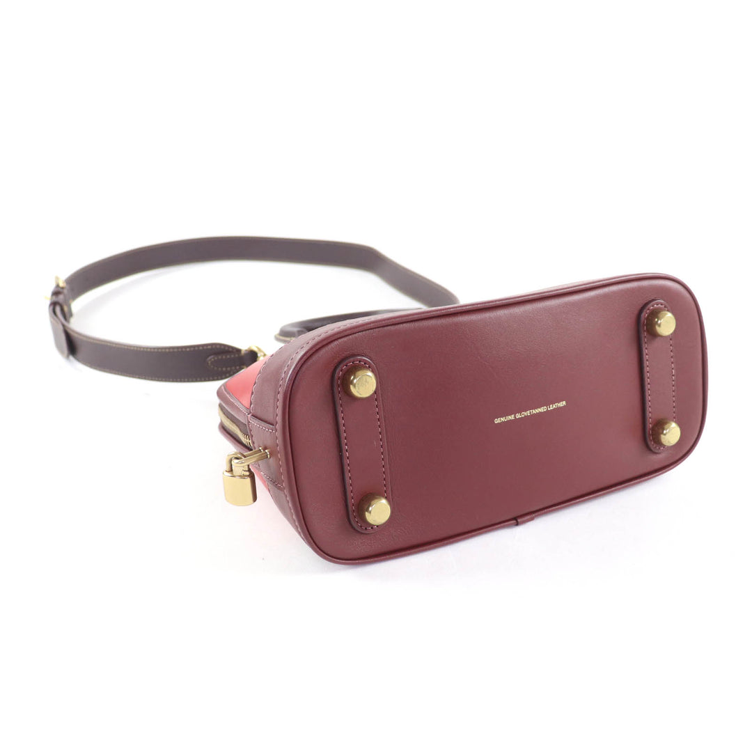 極美品★COACH コーチ CC412 レヴェル バッグ・カラーブロック 2WAY レザー ショルダー・ ハンドバッグ レッド 保存袋付き レディース