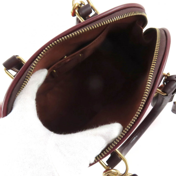 極美品★COACH コーチ CC412 レヴェル バッグ・カラーブロック 2WAY レザー ショルダー・ ハンドバッグ レッド 保存袋付き レディース