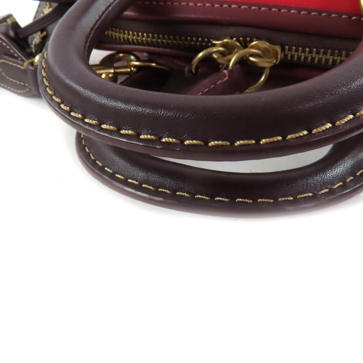 極美品★COACH コーチ CC412 レヴェル バッグ・カラーブロック 2WAY レザー ショルダー・ ハンドバッグ レッド 保存袋付き レディース
