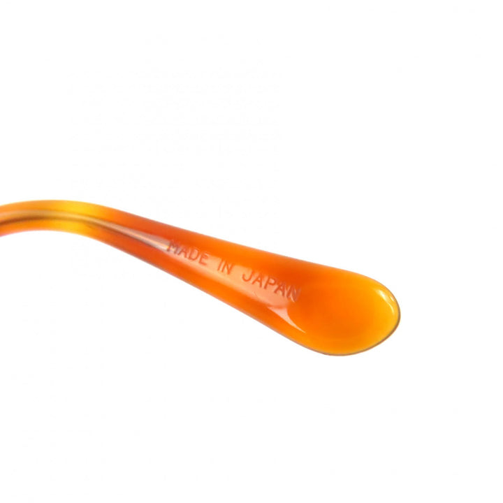美品△PARIS MIKI パリミキ SUPER SMOOTH K14WG ツーポイント リムレス メガネ 眼鏡 アイウェア シルバー ブラウン 140 度入り 重量14.4g