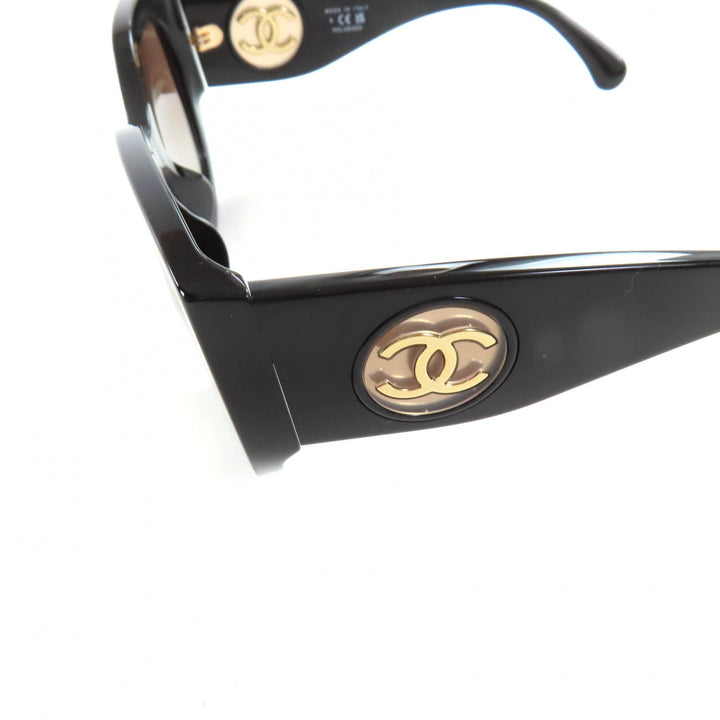 未使用品★CHANEL シャネル 5550-A バタフライ シェイプ 現行品 ココマーク金具付 サングラス アイウェア 55□20 140 箱・ケース付