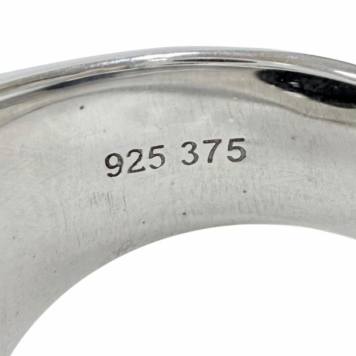 極美品◇TOM WOOD トムウッド 925 9K メイ リング ブラックオニキス ダイヤモンド リング 指輪 48 JP9号 重量11.3g メンズ 定価185400円