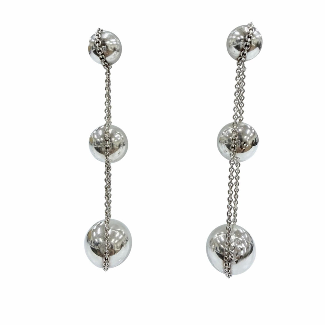 美品☆TIFFANY&amp;Co. ティファニー ハードウェア トリプルドロップ ピアス AG925 アクセサリー シルバー 重量8.1g レディース 保存袋付き