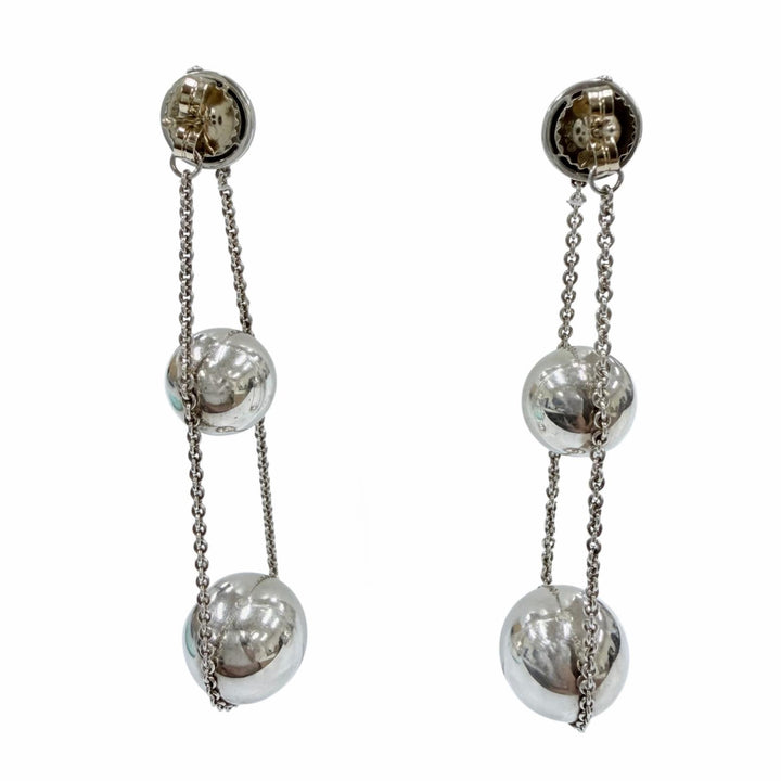 美品☆TIFFANY&amp;Co. ティファニー ハードウェア トリプルドロップ ピアス AG925 アクセサリー シルバー 重量8.1g レディース 保存袋付き