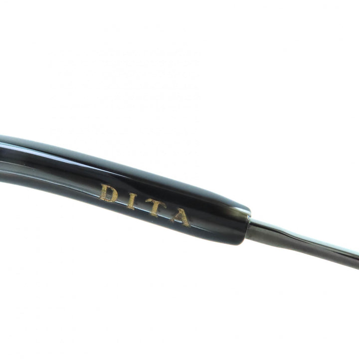 極美品△DITA ディータ TYPE403 SYMETA ツーブリッジ サングラス アイウェア ガンメタリック ゴールド ブラック 62□16 135 度入り 袋付