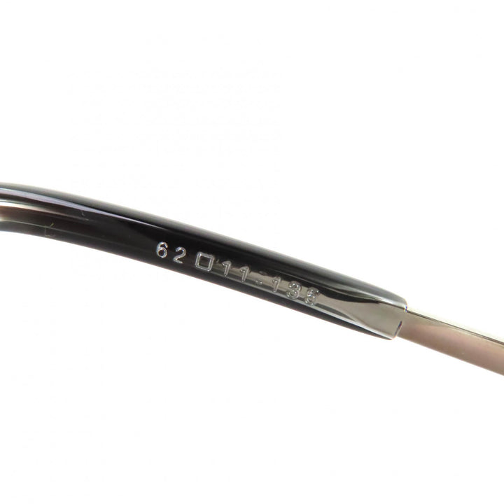 極美品△DITA ディータ 23007-I-SIL-INK-62 TALON ツーブリッジ サングラス ブラック シルバー金具 62□11 135 デモレンズ 日本製 メンズ