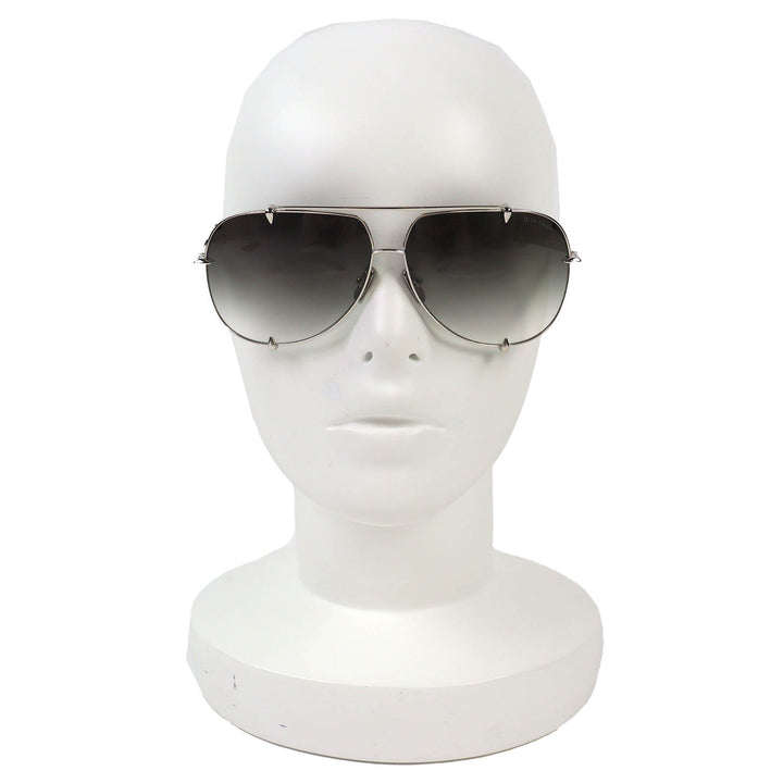 極美品△DITA ディータ 23007-I-SIL-INK-62 TALON ツーブリッジ サングラス ブラック シルバー金具 62□11 135 デモレンズ 日本製 メンズ