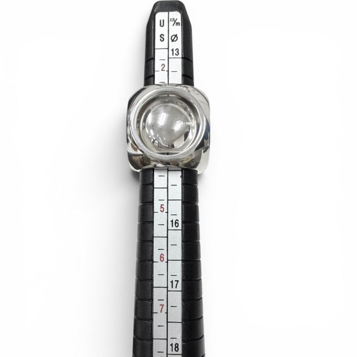 美品□HERMES エルメス エクストラワイド セリエ AG925 リング 指輪 アクセサリー シルバー 46-47-48(JP6-7-8号相当) 34.3g レディース