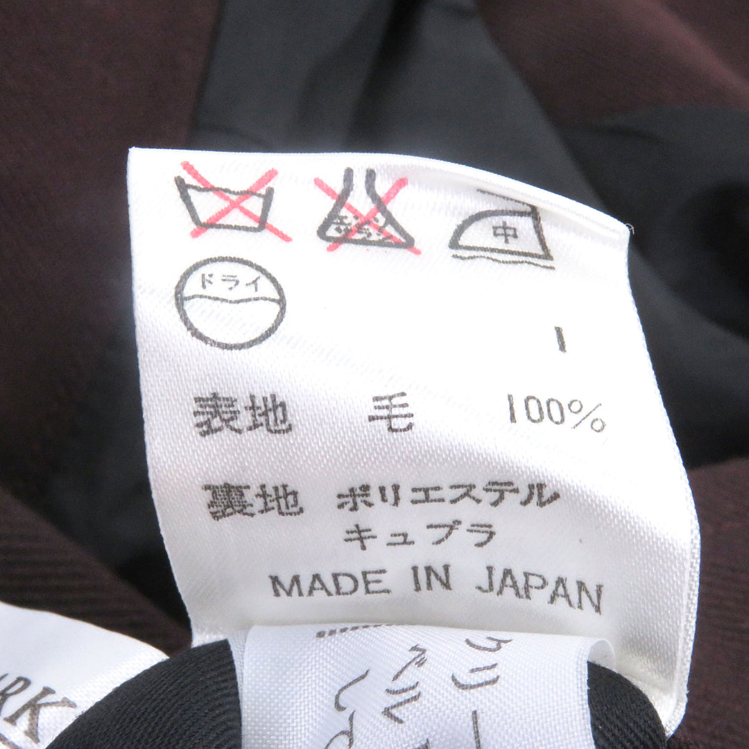 極美品□Jean Paul GAULTIER HOMME ジャンポールゴルチエ オム ヴィンテージ レザーベルト トレンチコート ボルドー 48 日本製 正規品