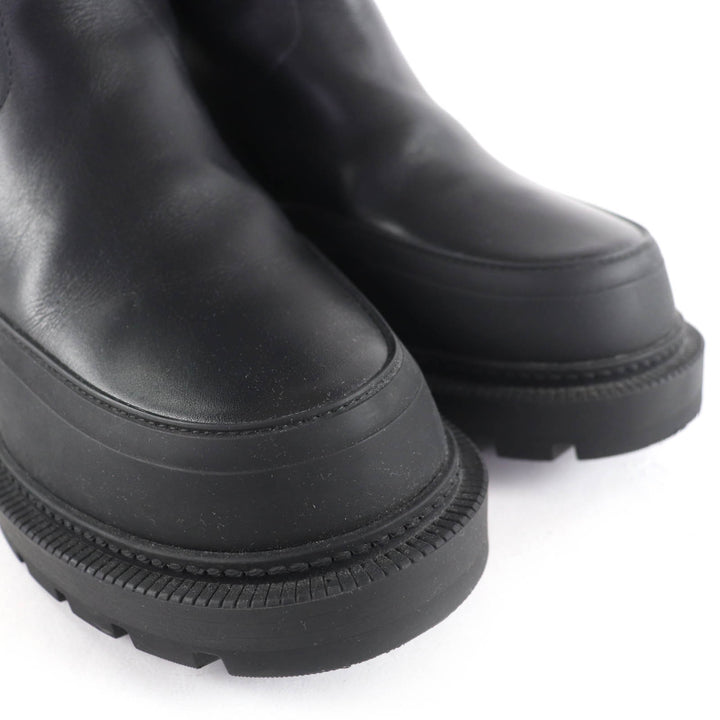 極美品☆Christian Dior クリスチャンディオール DIOR EMPREINTE ディオール アンプラント CDロゴ金具付 レザー ショートブーツ 黒 36.5