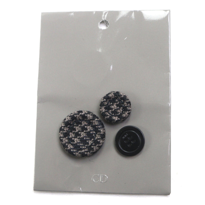 極美品▼DIOR ディオール オム 293C381B5637 ウール100% 千鳥格子柄 CDバックル ベルト付 比翼仕立て コート ブラウン 46 正規品 メンズ