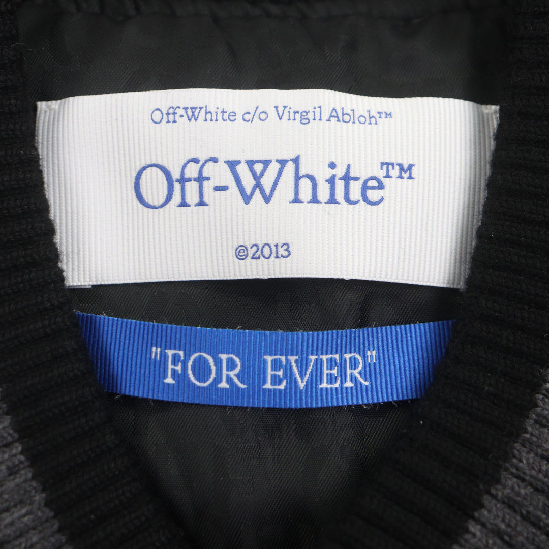 未使用品▼OFF-WHITE オフホワイト 2024AW ヴァージルアブローバーシティ 2013 メンズコレクション復刻 ボンバージャケット L メンズ