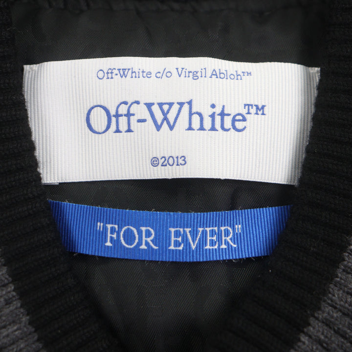 未使用品▼OFF-WHITE オフホワイト 2024AW ヴァージルアブローバーシティ 2013 メンズコレクション復刻 ボンバージャケット L メンズ