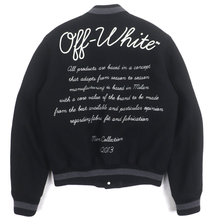 未使用品▼OFF-WHITE オフホワイト 2024AW ヴァージルアブローバーシティ 2013 メンズコレクション復刻 ボンバージャケット L メンズ