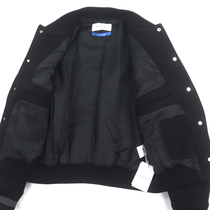 未使用品▼OFF-WHITE オフホワイト 2024AW ヴァージルアブローバーシティ 2013 メンズコレクション復刻 ボンバージャケット L メンズ