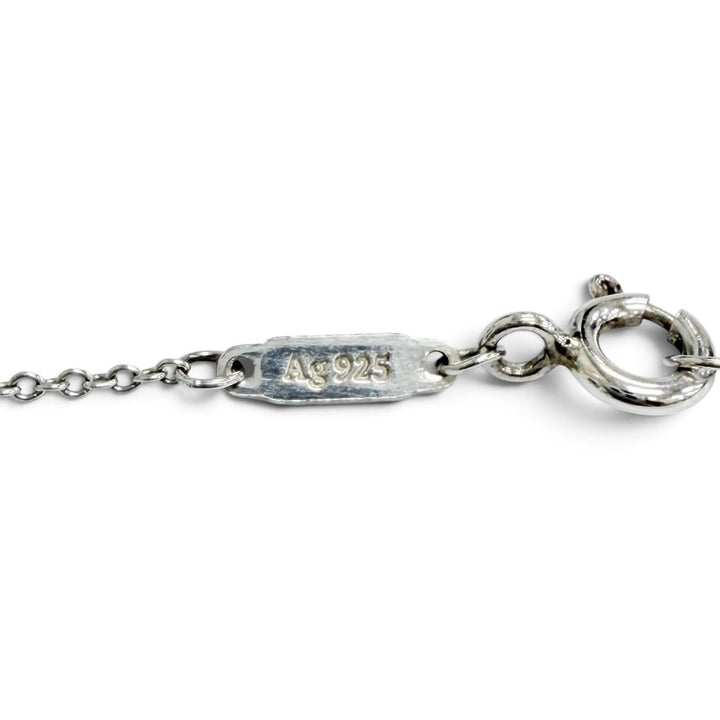 美品△TIFFANY&amp;Co. ティファニー リターントゥティファニー レッド ミニ ダブル ハートタグ 1Pダイヤモンド AG925 ネックレス 重量2.6g