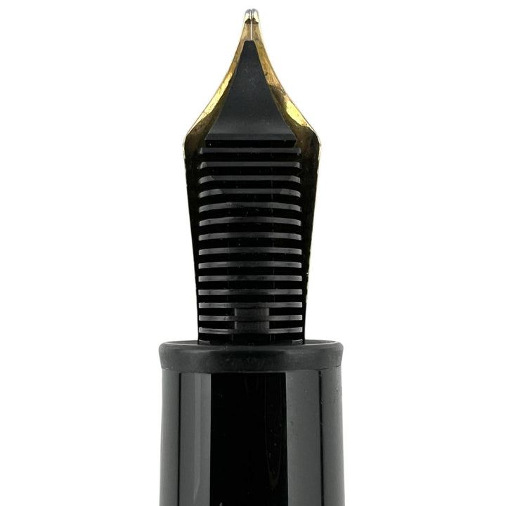 美品▲MONTBLANC モンブラン ヴィンテージ マイスターシュテュック ソリテール ドゥエ スターリングシルバー ル･グラン Mニブ 万年筆