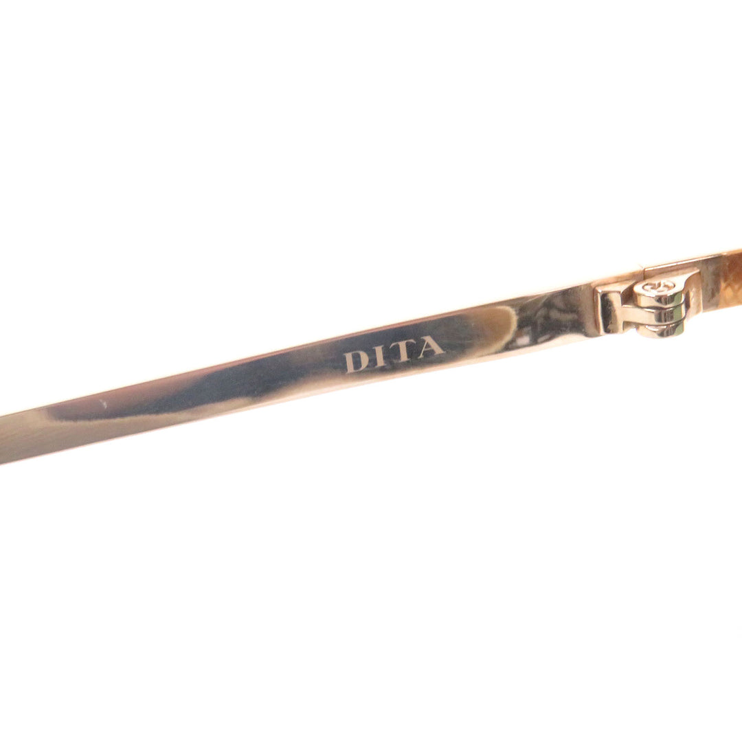 極美品□DITA ディータ DRX-2010-P-MOS-60 MIDNIGHT SPECIAL チタニウム ツーブリッジ サングラス ゴールド グリーン 60□16-140 日本製