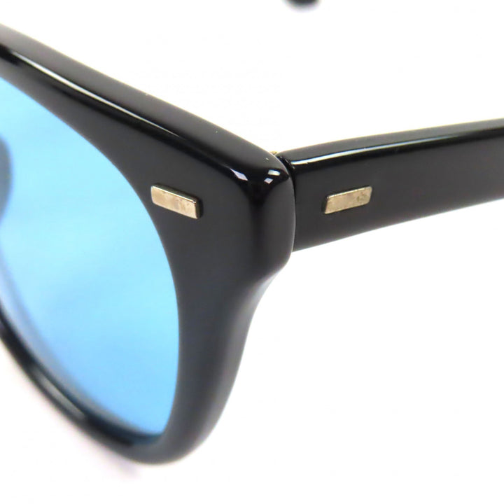 極美品▼The Spectacle ザ・スペクタクル USS OPTICAL ウェリントン型 アイウェア サングラス ブラック 50□24 メンズ