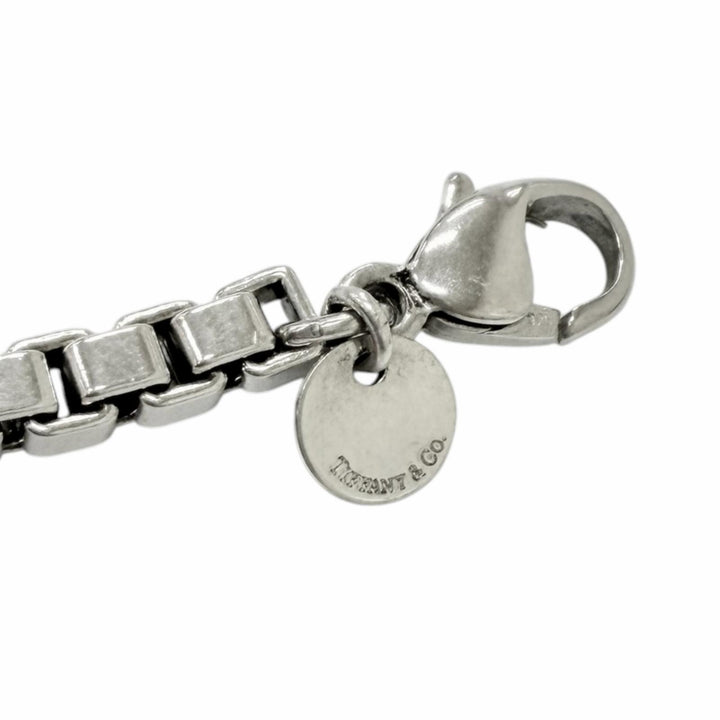 美品□TIFFANY&amp;Co. ティファニー ベネチアン SV925 チェーン ブレスレット アクセサリー シルバー 重量17.1g メンズ レディースオススメ