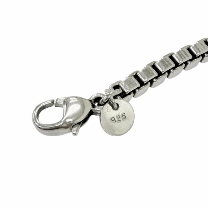 美品□TIFFANY&amp;Co. ティファニー ベネチアン SV925 チェーン ブレスレット アクセサリー シルバー 重量17.1g メンズ レディースオススメ