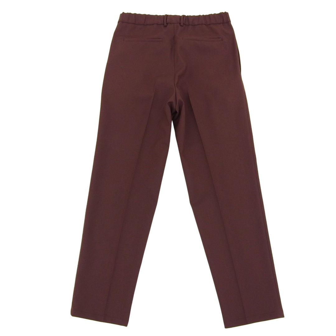 極美品▲JIL SANDER ジルサンダー J21KA0011 ウール ギャバジン テーパードパンツ テーパードスラックス パンツ 茶 44 イタリア製 正規品