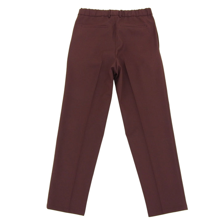 極美品▲JIL SANDER ジルサンダー J21KA0011 ウール ギャバジン テーパードパンツ テーパードスラックス パンツ 茶 44 イタリア製 正規品