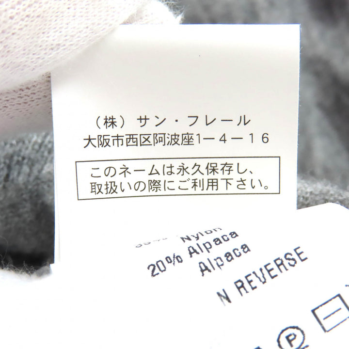 未使用△ERMANNO SCERVINO エルマンノシェルヴィーノ ウール アルパカ混 フリルデザイン クロップド 長袖 ニット カーディガン 42 正規品