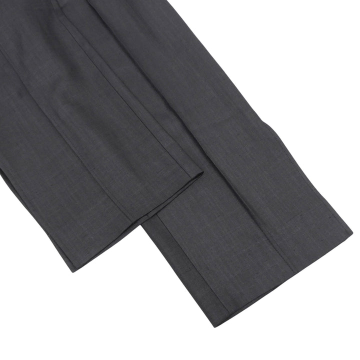極美品▲FOXEY NEW YORK フォクシー ニューヨーク 45145 Modern Breeze センタープレス ペンシルパンツ 紺 38 日本製 正規品 レディース