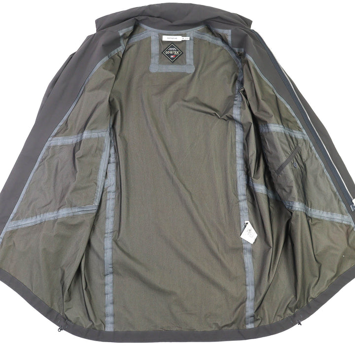 美品△nonnative ノンネイティブ NN-J3102 ROAMER COAT NYLON RIPSTOP WITH GORE-TEX ジップアップ ナイロンコート グレー 3 正規品