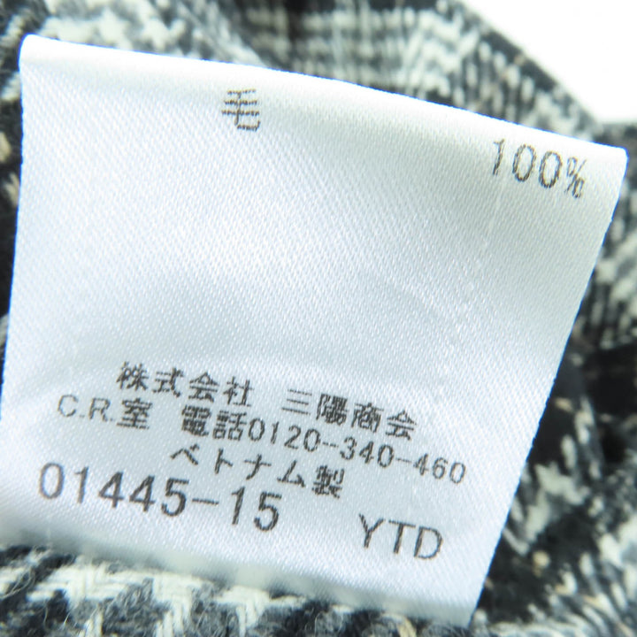 美品☆BURBERRY BLUE LABEL バーバリーブルーレーベル コットン100％ ウールライナー付き トレンチコート ブラック 38 正規品 レディース
