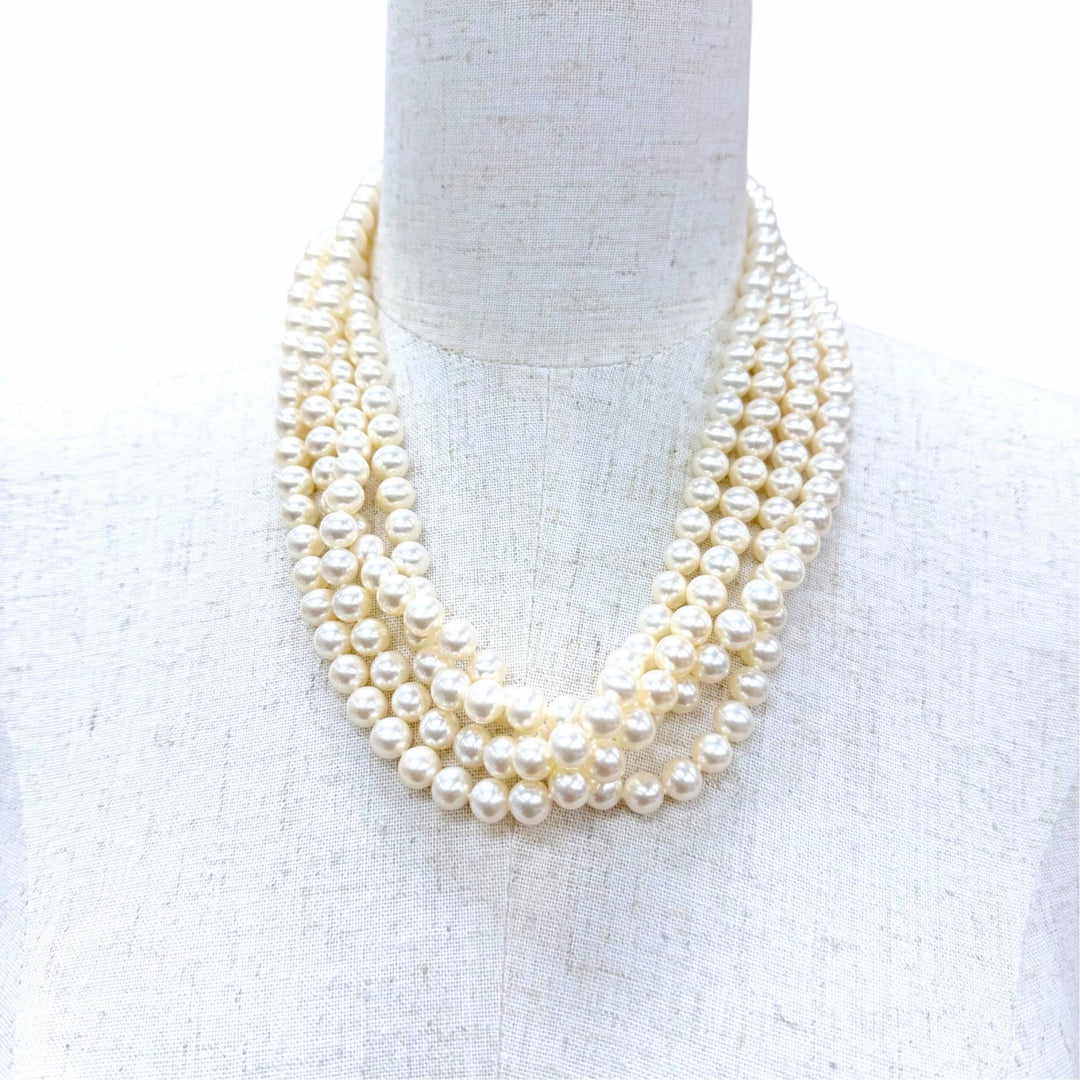 極美品☆TIFFANY&amp;Co. ティファニー ジーグフェルド パール ラップ ネックレス フレッシュウォーターパール AG925 現行品 重量173g