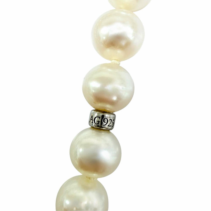 極美品☆TIFFANY&amp;Co. ティファニー ジーグフェルド パール ラップ ネックレス フレッシュウォーターパール AG925 現行品 重量173g