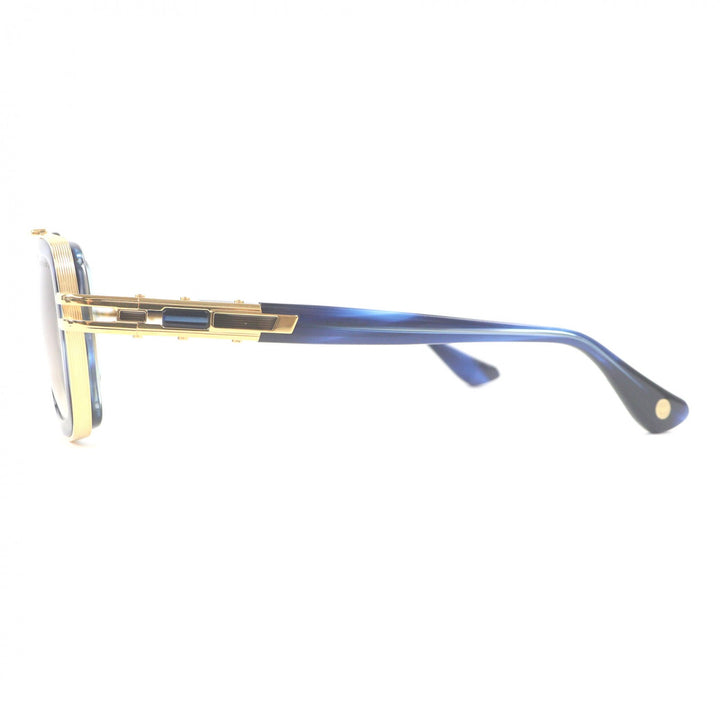 極美品□DITA ディータ DTS403-A-03 LXN-EVO サングラス クリアブルー ゴールド 54□19-145 度入り ケース付 日本製 メンズ 定価169400円