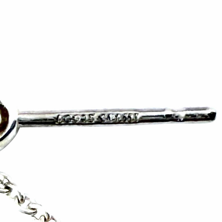 極美品◇TIFFANY&amp;Co. ティファニー エルサペレッティ バイザヤード AG925 ダイヤモンド1P 枠直径2.6mm 両耳用 ピアス シルバー 重量1.4g