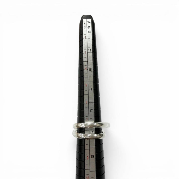 極美品□HERMES エルメス 2023年製 SV925 シェーヌダンクル パンクトリプル リング 指輪 シルバー 56 (JP13・17・17号相当) フランス製