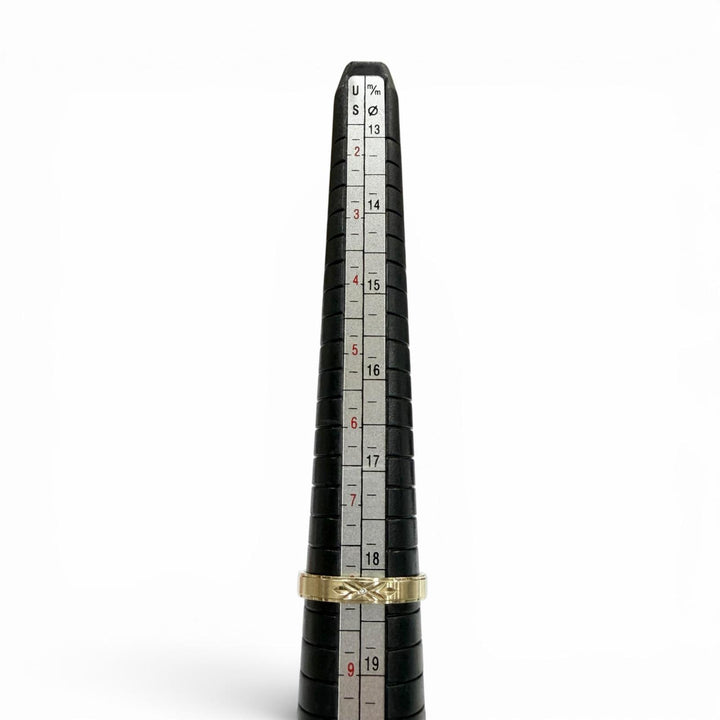 美品▼AVALANCHE アヴァランチ LT-S23Y 10K 1Pダイヤモンド 現行品 リング 指輪 イエローゴールド JP17号 重量2.5g メンズ アクセサリー